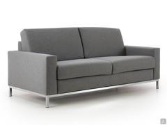 Gelsomino sofa bed with high feet and upholstery in St.Moritz mixed wool fabric