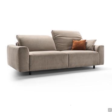 Sofa bed with reclining backrests Florence