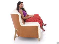 Proportions and seating ergonomics of the 175 cm Doyle sofa