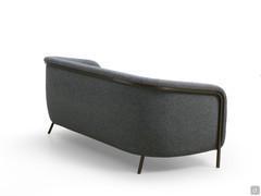 Back view of Baily sofa, with a metal decorative profile