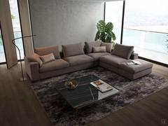 Modern sofa Hyeres convenient and comfortable thanks to the wide seats