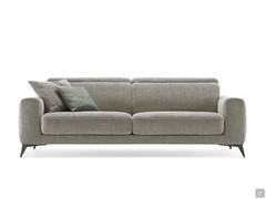 Newport sofa, linear model 234 cm with adjustable headrests and extendable seats