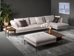 Aliante by Bonaldo with Canaletto walnut coffee tables