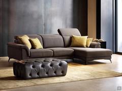 Newport sofa with chaise longue and reclining headrests 