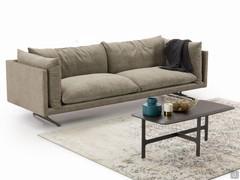 Aker linear designer sofa in modern style with high feet