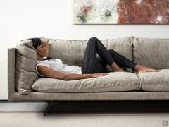 Seating proportions and ergonomics of the Aker sofa