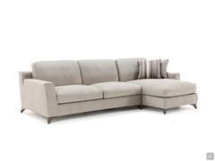 Elwood sofa with chaise longue and fabric cover