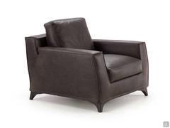 Upholstery in high-quality retro dark brown leather 303