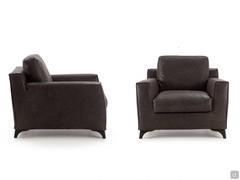 Front and side view of the Elwood armchair