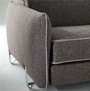 Detail of armrest of the Icaro sofa 