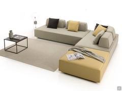 Prisma modular sofa system with movable backrests