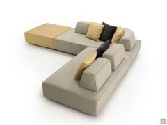 Example of corner layout with Prisma sofa modular system