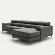 Zenzero sofa in linear model with chaise longue