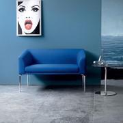 Alias 2 seater sofa also with tall glass aluminium feet