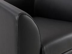 Detail of the shaped armrest on Alias sofa