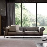 Leather sofa Vivaldi looking soft and cozy