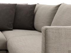 Detail of Jude sofa with Valentino textured fabric cover 