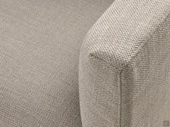 Detail of Jude sofa with tailored Valentino textured fabric cover 