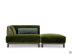 Goya sofa composed of one end section and one pouffe