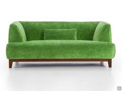 Goya in 2-seater 180 cm sofa version upholstered in Vegas lawn green velvet