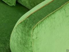 Detail of the shaped armrest of the Goya sofa