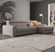 Bruce sofa with chaise longue: cm 281