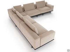 Back view of Cassis corner sofa