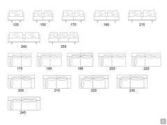 Modularity of central elements, corner without arms and corner with arms