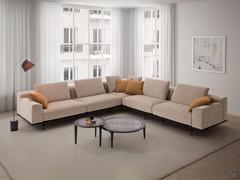 Cassis corner sofa 335 x 335 cm composed of end unit 235 cm, corner without armrest 205 cm and end unit 130 cm