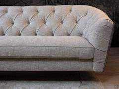 Yale sofa with capitonné backrest in Dorian 003 fabric