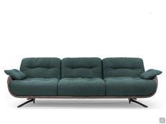 Belfast 250cm linear sofa with 3 seat cushions of 78cm