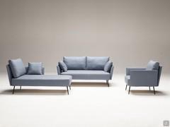 Shallow modern sofa Toledo also available with matching chaise longue and armchair.