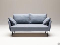 Linear 2-seater sofa Toledo cm 163 with cushions resting on armrests included