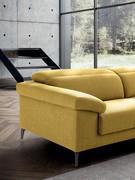 The armrest cushions echo the soft, curved shapes of the seat and backrest