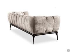 Iseo velvet sofa by Cantori with quilted back 