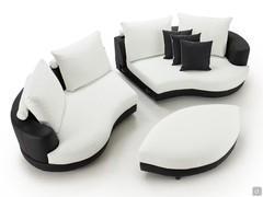 Messico cm 290 sofa divided into two pieces and with matching ottoman