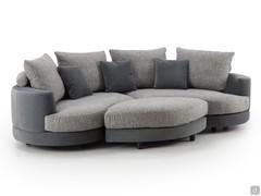 Messico sofa in the shaped 4-seater version