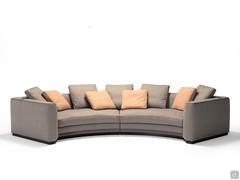 390 x 175 cm curved and symmetrical Preston sofa composed of 2 end sections with armrests