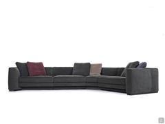 Preston modular corner sofa with fabric covering