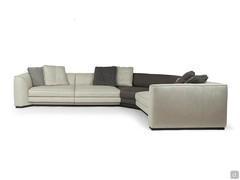 Preston corner sofa 345 x 260 cm composed of two end pieces, a centre piece and a contrasting corner element