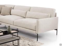 Proportions of the Maxime sofa with large seats, made even more comfortable by lumbar cushions