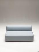 Central element of the modular sofa with curved lines Swing