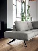 Meridienne overview of the sofa Burton, in the version with a fixed upholstered backrest