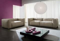 Softly sofa, linear fabric version