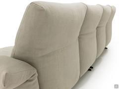 Detail of the backrest cushions