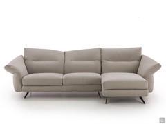 Carnaby sofa with chaise longue with folding armrests and backrests