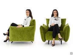 Seating proportions and ergonomic of Malibù armchair