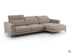 Foster sofa with pull-out seats and reclining backrests