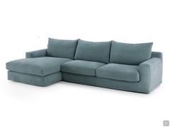 Sofa Strip in 310 cm version consisting of 200 cm end piece and 110 x 162 cm chaise longue