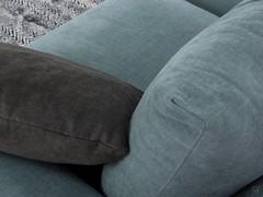 Detail of the down-filled back cushion